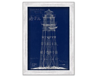 Minot Ledge Light House, Cohasset/Scituate, Massachusetts 1851 Architectural Drawings