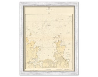 COHASSET HARBOR, Massachusetts  - 1926 Nautical Chart