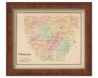 WHEELER, New York 1873 Map, Replica or Genuine ORIGINAL
