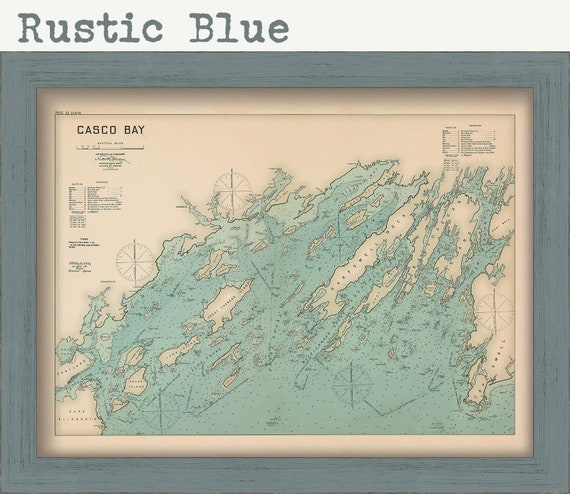 Nautical Chart Of Casco Bay Maine