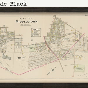 MIDDLETOWN, New York 1903 Map - Replica or Genuine Original - Etsy