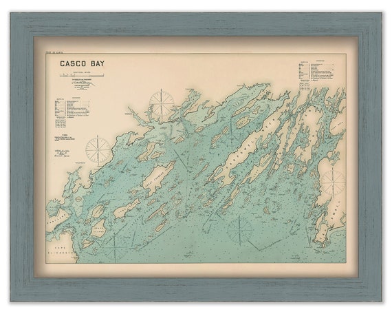 Nautical Chart Of Casco Bay Maine