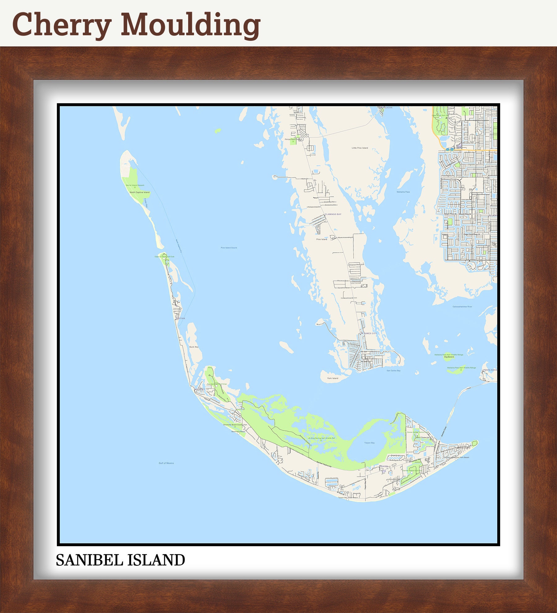 Sanibel Island Florida Map Poster Etsy 日本