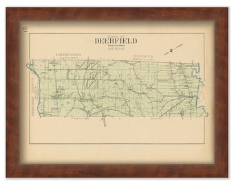 DEERFIELD, New York 1907 Map