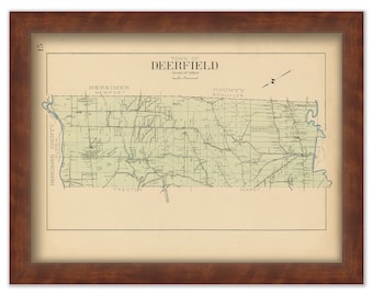 DEERFIELD, New York 1907 Map