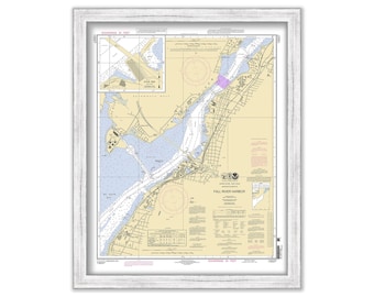 FALL RIVER HARBOR, Massachusetts - Nautical Chart published in 2011
