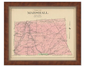 MARSHALL, New York 1907 Map