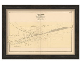 MESSINA, EAST SYRACUSE, New York -  1874 Map