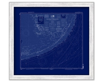 FLORIDA KEYS and the EVERGLADES, Florida  -   2011 Nautical Chart Blueprint
