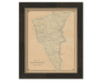 SADSBURY, Pennsylvania 1875 Map - Replica or GENUINE ORIGINAL