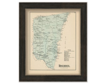 HOLMDELL, New Jersey 1873 Map - Replica or Genuine ORIGINAL