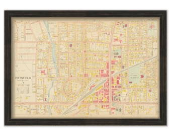 PITTSFIELD Center, Massachusetts 1904 Map - Replica or Genuine ORIGINAL
