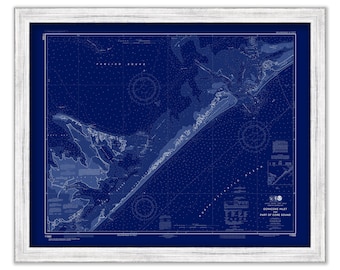 OCRACOKE INLET, North Carolina  -   2019 Nautical Chart Blueprint