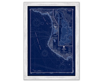 ESTERO BAY, California - 2003 Nautical Chart Blueprint