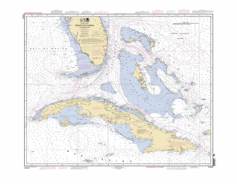 CUBA, the BAHAMAS and FLORIDA 2012 Nautical Chart image 6