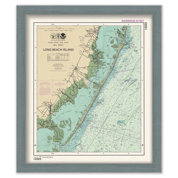 LONG BEACH ISLAND, New Jersey - 2012 Nautical Chart