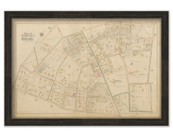 CAMBRIDGE, Massachusetts 1894 Plate 24, Observatory Hill