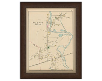 STOW, Massachusetts 1889 Map - Replica or Genuine Original