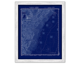 TYBEE ISLAND to DOBOY Sound, Georgia  -   2012 Nautical Chart Blueprint