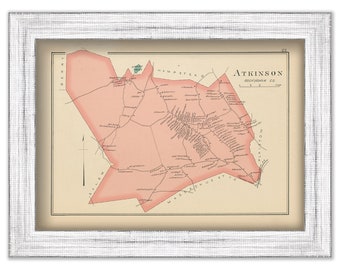 ATKINSON, New Hampshire 1892 Map