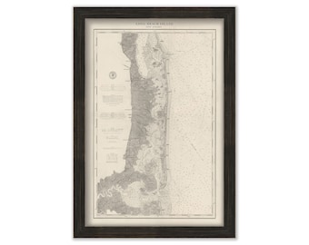 LONG BEACH ISLAND, New Jersey 1879 Nautical Chart