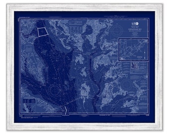 CHESAPEAKE BAY, Smith Point to Cove Point, Maryland/Virginia  -   2017 Nautical Chart Blueprint
