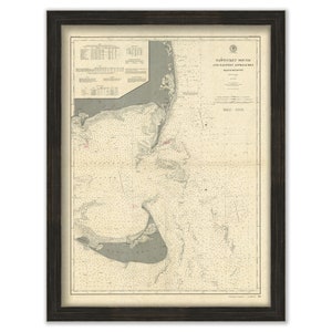 Nantucket Sound Eastern Approaches, Massachusetts  -  1900 Nautical Chart