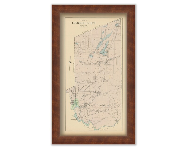 FORESTPORT New York 1907 Map Etsy