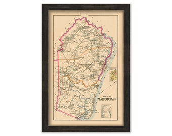 MARSHFIELD, Massachusetts -  1903 Map