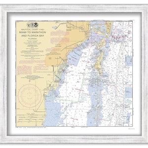 Coral Gables, Coconut Grove, Key Biscayne and Miami, Florida  - 2009 Nautical Chart