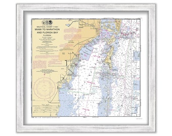 Coral Gables, Coconut Grove, Key Biscayne and Miami, Florida  - 2009 Nautical Chart