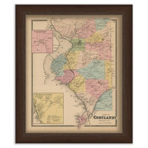 Town of CORTLANDT, New York 1868 Map