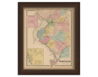 Town of CORTLANDT, New York 1868 Map