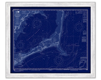 CAPE HATTERAS, North Carolina  -   2018 Nautical Chart Blueprint