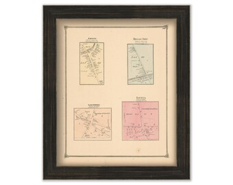 Amboy, Belle Springs, Sand Springs and Ionia, New York -  1874 Map