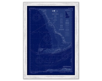 TAMPA to KEY WEST, Florida  -   2017 Nautical Chart Blueprint