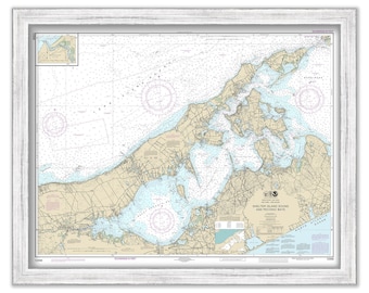 SHELTER ISLAND SOUND, Long Island, New York - Nautical Chart published in 2017