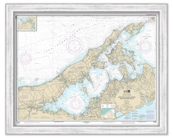 SHELTER ISLAND SOUND, Long Island, New York - Nautical Chart published in 2017