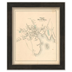 BLUE HILL, Maine 1881 Map, Replica or genuine ORIGINAL