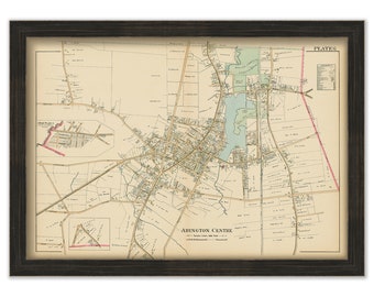 ABINGTON CENTER, Massachusetts - 1903 Map