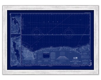 ROCHESTER, New York  -  2014 Nautical Chart Blueprint
