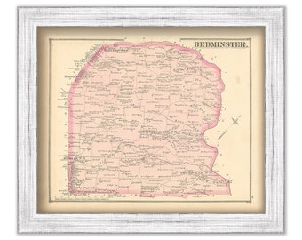 BEDMINSTER, Pennsylvania  - 1876 Map