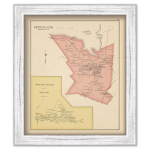 GREENLAND, New Hampshire 1892 Map