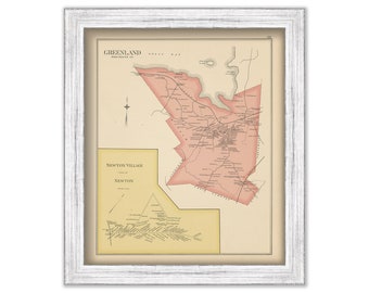 GREENLAND, New Hampshire 1892 Map