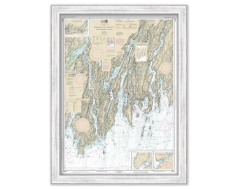 DAMARISCOTTA, SHEEPSCOT and KENNEBEC Rivers, Maine 2019 Nautical Chart