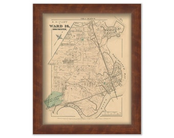 Map of Part of Dorchester - 1874 Ward 16 Plate R. - 0081