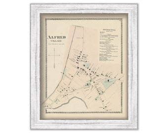 Village of ALFRED, Maine 1872 Map