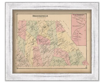 BROOKFIELD, Vermont 1877 Map - Replica or Genuine ORIGINAL