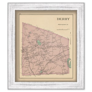 DERRY, New Hampshire 1892 Map
