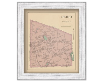 DERRY, New Hampshire 1892 Map